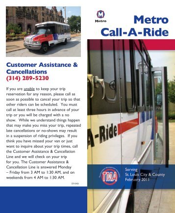 Metro Call-A-Ride brochure - Metro Transit