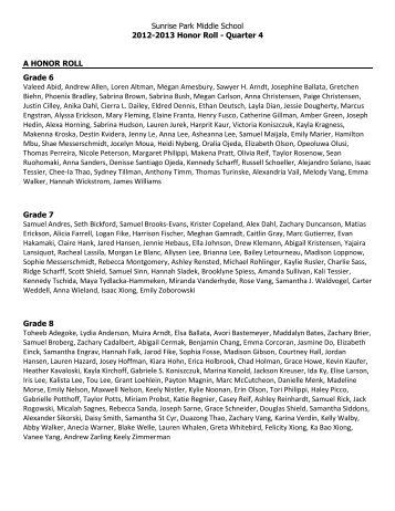 Quarter 4 - White Bear Lake Area Schools