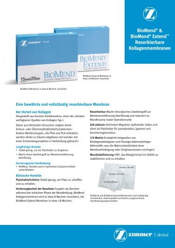 Biomend Datenblatt_28012009 - Zimmer Dental GmbH