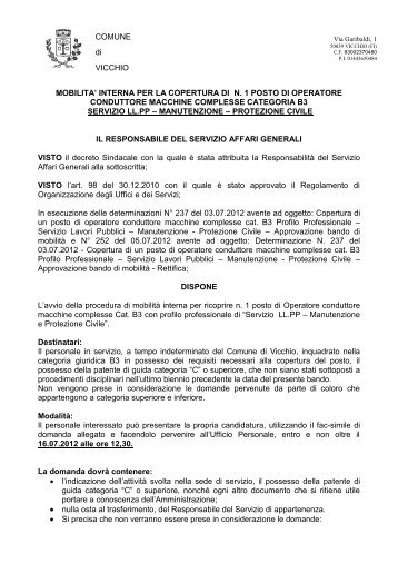 mobilita interna (File pdf - 271KB) - Comune di Vicchio