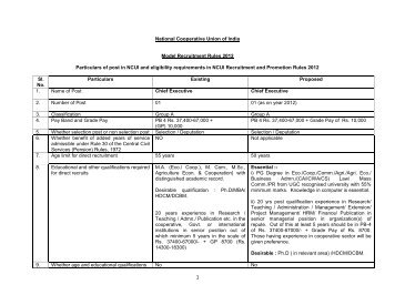 NCUI'S Recruitment and Promotion Rules 2012