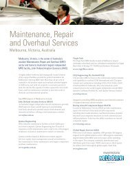 Maintenance Repair and Overhaul Services Fact - Invest Victoria