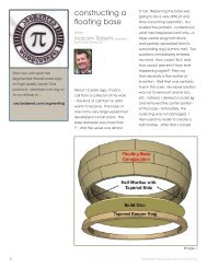 constructing a floating base - Malcolm Tibbetts