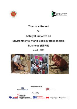 Thematic Report On Katalyst Initiative on Environmentally and ...