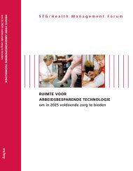 Ruimte voor arbeidsbesparende technologie - STG / Health ...