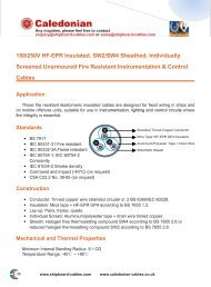 BS6883&BS7917 offshore and marine cables