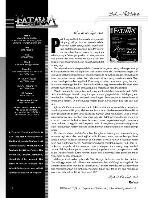 Fatawa Vol.3 No.10 - Free Download Islamic Files