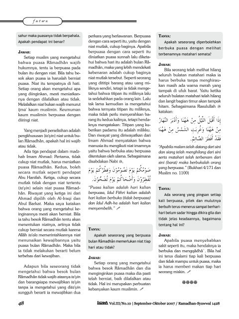 Fatawa Vol.3 No.10 - Free Download Islamic Files