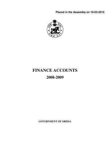 finance accounts - Accountant General, Odisha - Comptroller and ...