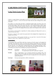CAILNESS COTTAGE - Trossachs & Callander Information and ...
