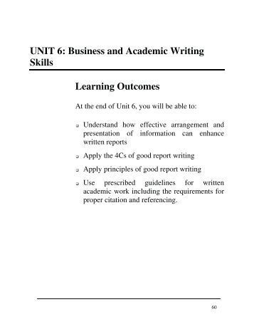 Professional business writing skills