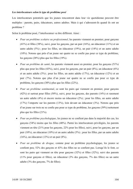 SANTE DES 14-20 ANS de la PROTECTION JUDICIAIRE ... - Inserm