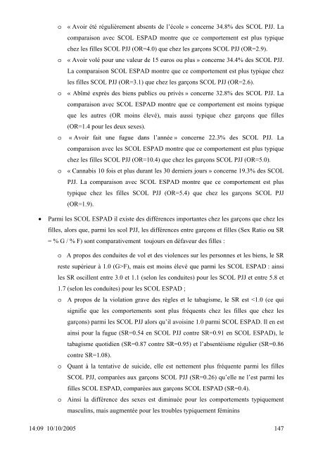 SANTE DES 14-20 ANS de la PROTECTION JUDICIAIRE ... - Inserm