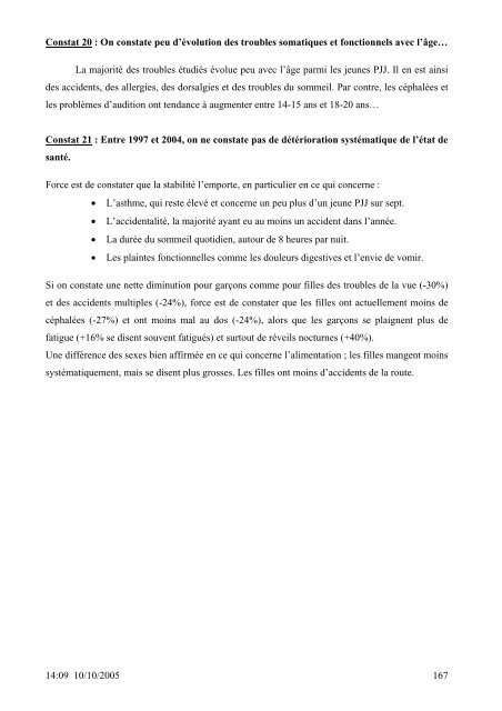 SANTE DES 14-20 ANS de la PROTECTION JUDICIAIRE ... - Inserm