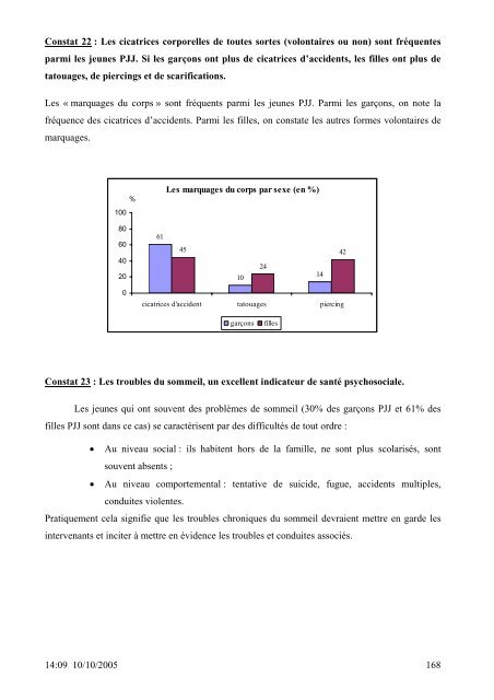 SANTE DES 14-20 ANS de la PROTECTION JUDICIAIRE ... - Inserm