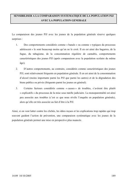 SANTE DES 14-20 ANS de la PROTECTION JUDICIAIRE ... - Inserm