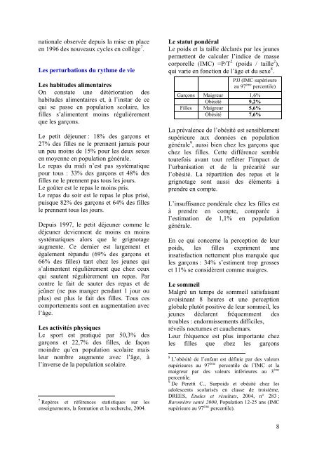 SANTE DES 14-20 ANS de la PROTECTION JUDICIAIRE ... - Inserm