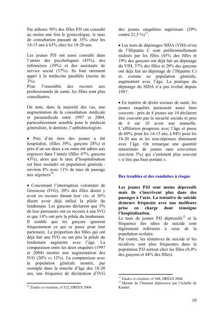 SANTE DES 14-20 ANS de la PROTECTION JUDICIAIRE ... - Inserm