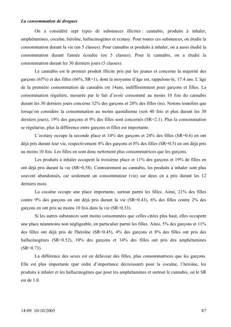 SANTE DES 14-20 ANS de la PROTECTION JUDICIAIRE ... - Inserm