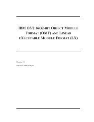 ibm os/2 16/32-bit object module format (omf)