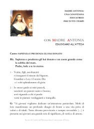 Preghiera - Suore di CaritÃ  dell'Immacolata Concezione d'Ivrea