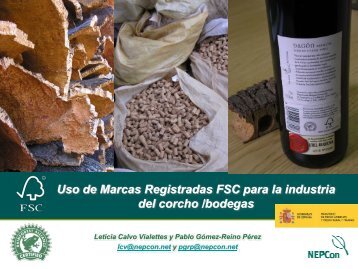 Uso de Marcas Registradas FSC para la industria del corcho ... - WWF