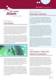 Newsletter 01/2011 - Der zweite Atem