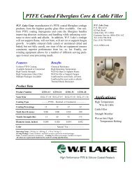 Core and Cable Filler - WF Lake Corp.