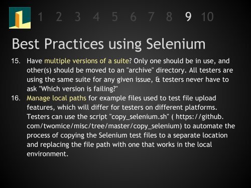Using Selenium for configuration management in Drupal