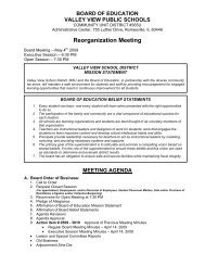 Agenda - Valley View School District 365U