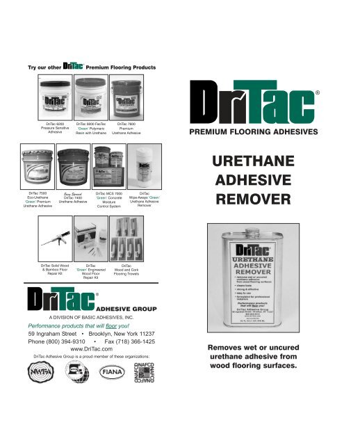 Urethane Adhesive Remover Dritac