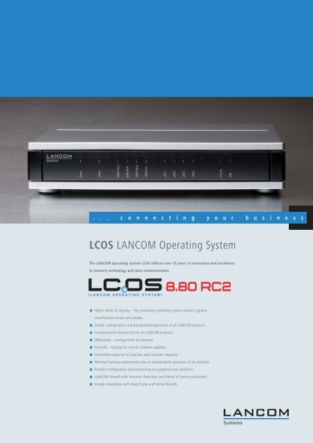 LCOS LANCOM Operating System - LANCOM Systems