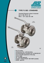 ARMATUREN TYPE F-3 ISO - STANDARD