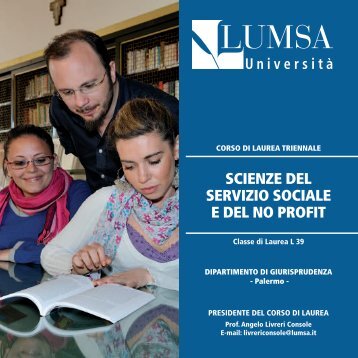 Scienze del servizio sociale e del no profit (Palermo S ... - Lumsa