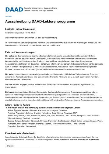 Ausschreibung DAAD-Lektorenprogramm - Zoll.jura.uni-osnabrueck ...