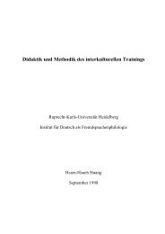 Didaktik und Methodik des interkulturellen Trainings