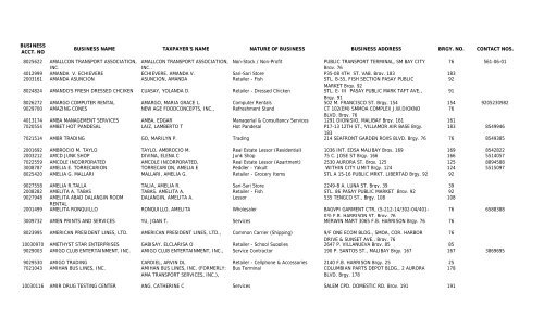 list of business 2010.pdf - Pasay City Government