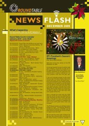 December 2009 Newsflash - Round Table International