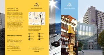 Welcome to the Hilton Innsbruck - hotels Vienna