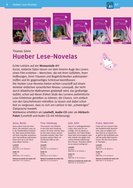 Hueber Verlag - LektÃ¼renprospekt 2009
