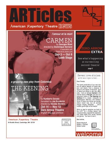 CARMEN THE KEENING - American Repertory Theater