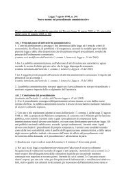 Legge 7 agosto 1990, n. 241 Nuove norme sul procedimento ...