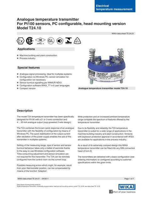 T24-TA Wireless Temperature Sensor Transmitter