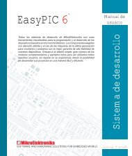 EasyPIC6 Manual de usuario Sistema de desarrollo - MikroElektronika