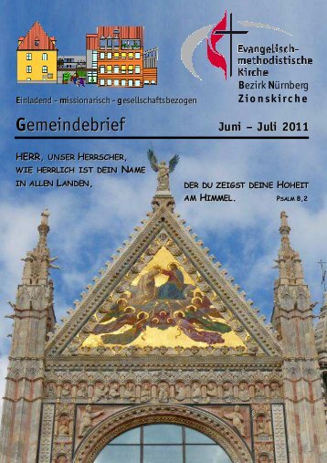 Gemeindebrief Jun-Jul 2011 - Zionsgemeinde