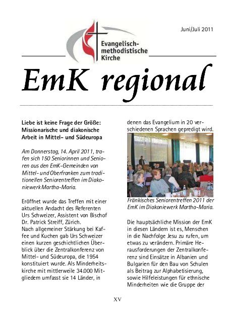 Gemeindebrief Jun-Jul 2011 - Zionsgemeinde