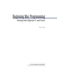 Beginning Mac Programming