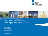 Ian Halliday, Managing Director, Dairy Australia and ... - DairyTas