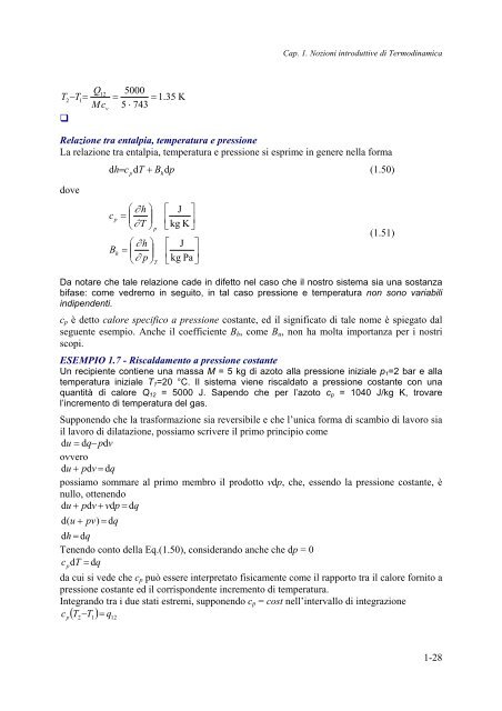 Appunti ed Esercizi di Fisica Tecnica e ... - Valentiniweb.com