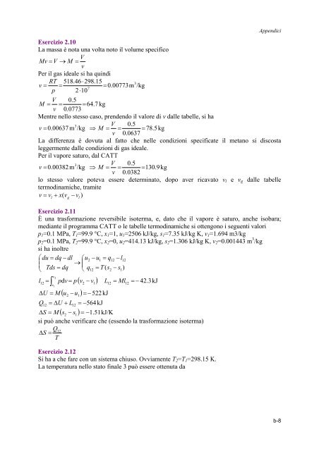 Appunti ed Esercizi di Fisica Tecnica e ... - Valentiniweb.com